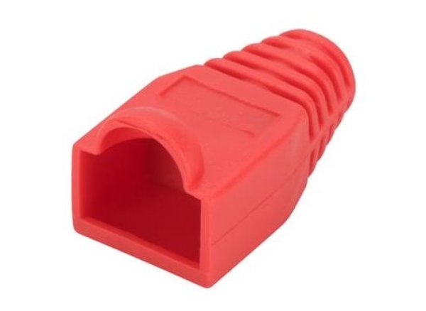 PremiumCord Kryt konektoru RJ45 - červená