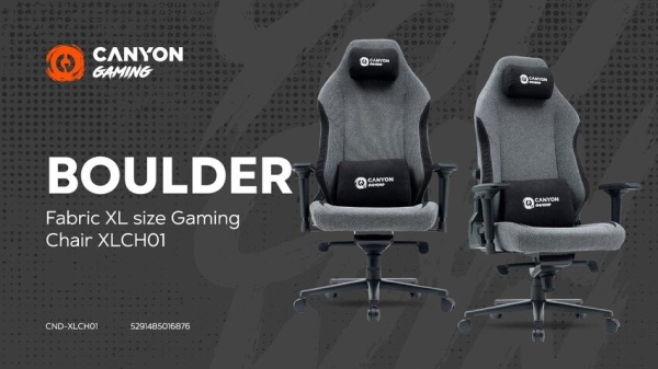 CANYON gaming chair Boulder XLCH01 King Size Grey