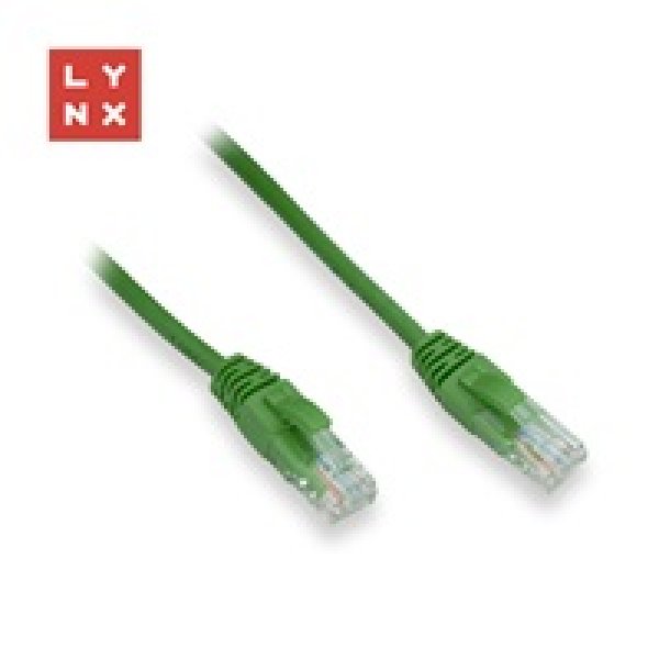 LYNX UTP patch kabel Cat5e, PVC, CCA, 2m, zelený?v=1755207603