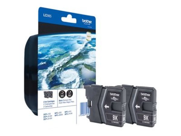 Náplň Brother LC-985BKBP černá 2-pack blistr