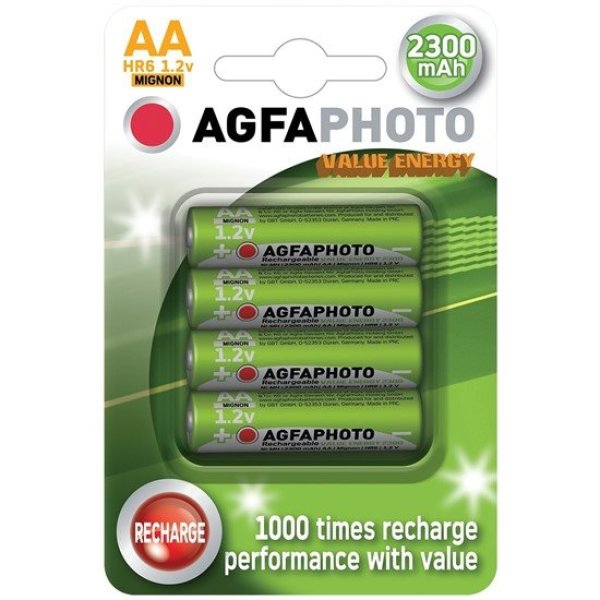 AgfaPhoto nabíjecí NiMH baterie AA, 1.2V 2300mAh, 4ks?v=1761864003