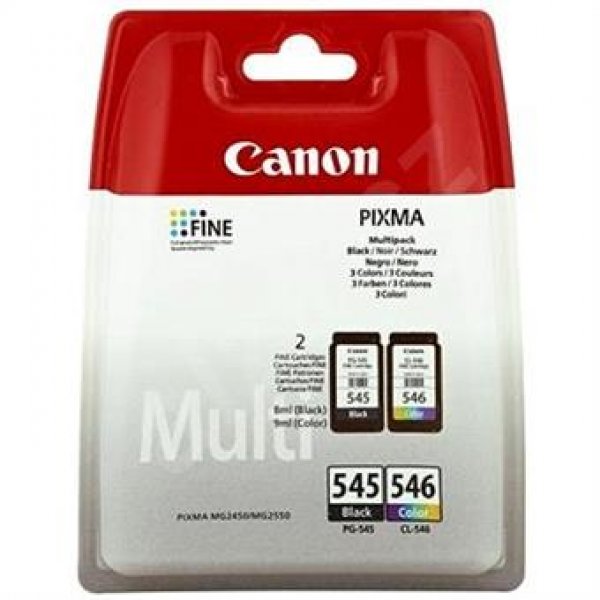Sada náplní CANON PG-545 + CL-546, 8287B005 černá + barevná (1x8/1x9 ml)