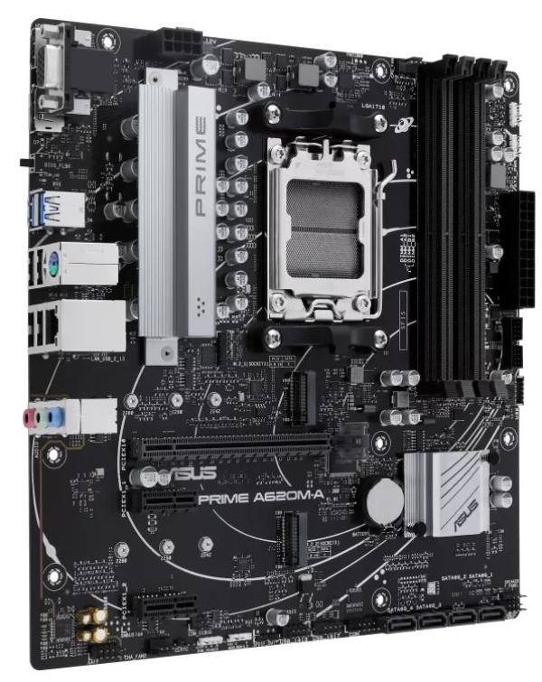 ASUS MB Sc AM5 PRIME A620M-A-CSM, AMD A620, 4xDDR5, 1xHDMI, 1xDP, 1xVGA, mATX