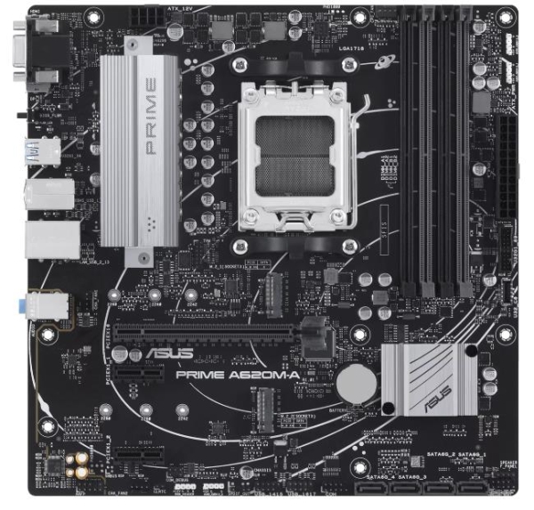 ASUS MB Sc AM5 PRIME A620M-A-CSM, AMD A620, 4xDDR5, 1xHDMI, 1xDP, 1xVGA, mATX