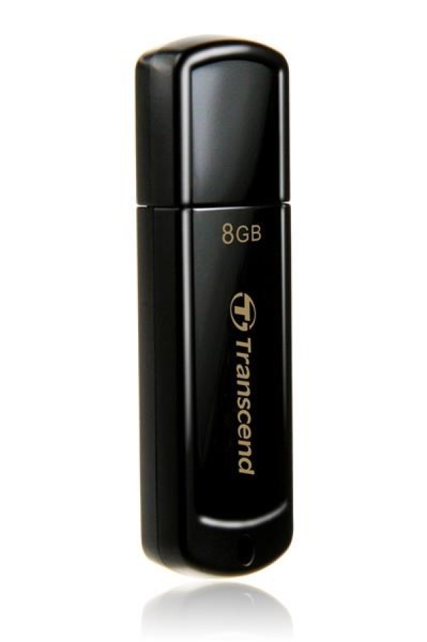 TRANSCEND Flash Disk 8GB JetFlash®350, USB 2.0 (R:13/W:4 MB/s) černá