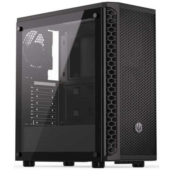 Endorfy skříň Signum 300 Core / 2xUSB / 2x120mm fan PWM / mesh panel / tvrzené sklo / černá