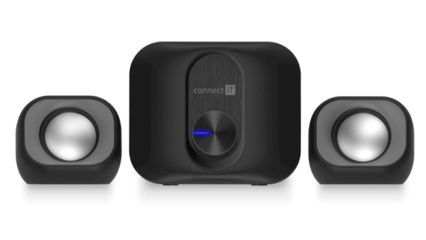CONNECT IT Reproduktory Rumble PRO PC, 2.1, USB, 3,5mm, černá