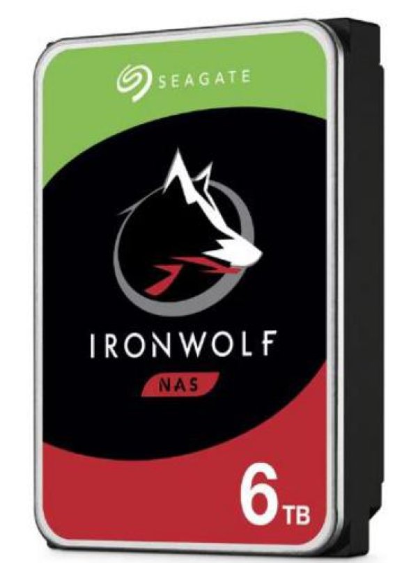 SEAGATE HDD 6TB IRONWOLF (NAS), 3.5", SATAIII, 5400 RPM, Cache 256MB, CMR