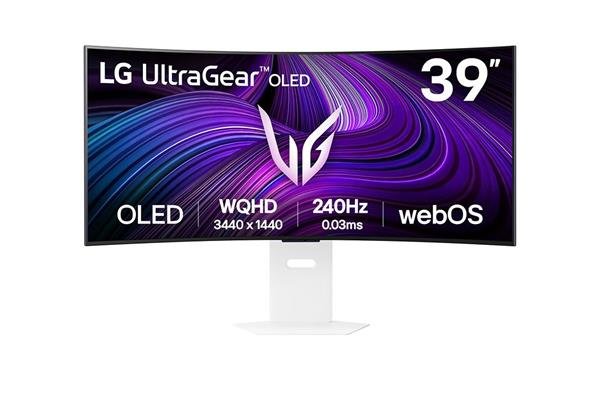 LG 39GX90SA-W 39"W OLED 3440x1440 Mega:1 0.03ms 275cd DP 2xHDMI USB-C (65W) repro 240Hz WEB OS