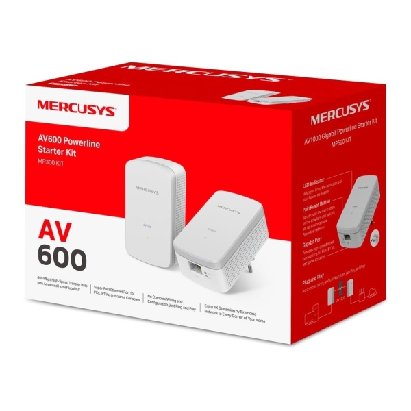 MERCUSYS MP300 KIT Powerline set (AV600, 1x100Mb/sLAN)