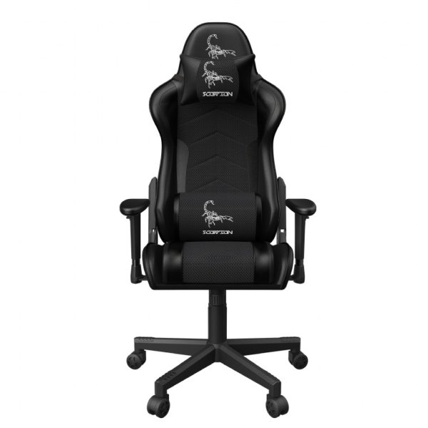 GEMBIRD Gaming chair / herní křeslo SCORPION 06, černá sítovina, červená niť?v=1750053604