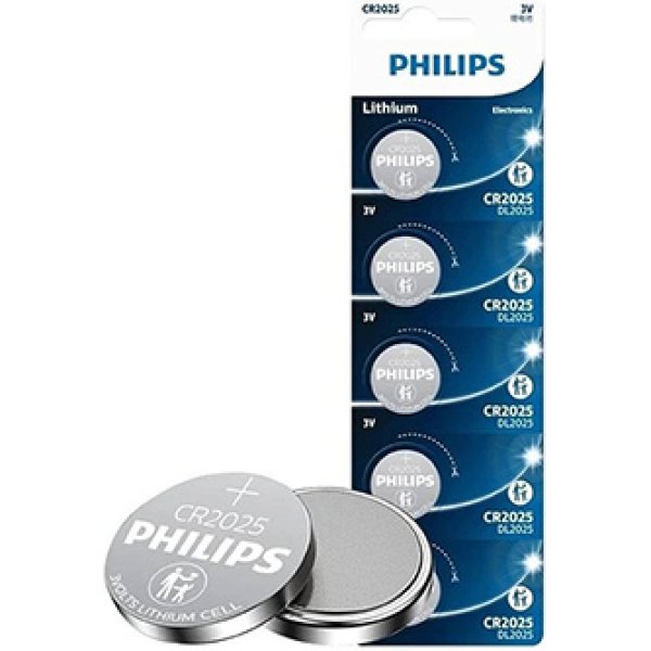 Baterie lithiová, CR2025, CR2025, 3V, PHILIPS, blistr, 5-pack, CR2025P5/01B, knoflíková?v=1750053604