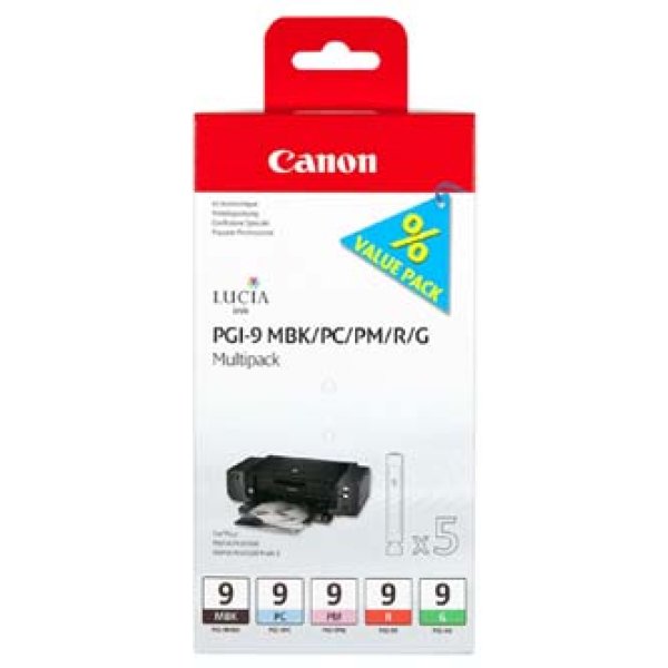 Náplň Canon PGI-9 MBK/PC/PM/R/G 5-pack