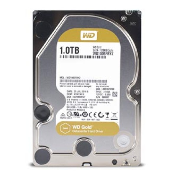WD Gold/1TB/HDD/3.5''/SATA/7200 RPM/5R