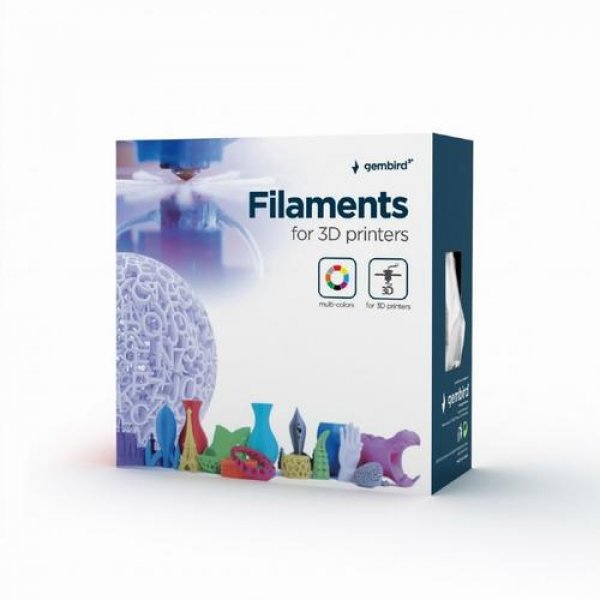 GEMBIRD Tisková struna (filament) PETG, 1,75mm, 1kg, černá
