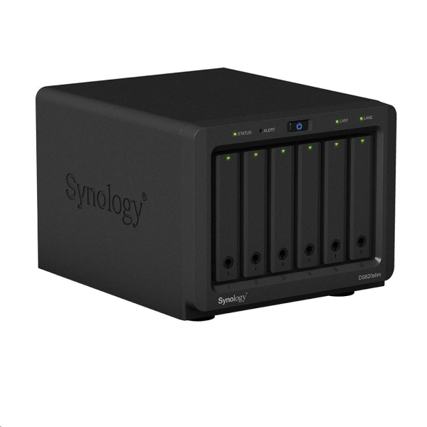 Synology DS620slim DiskStation (2C/CeleronJ3355/2-2,5GHz/2GBRAM/6xSATA/2xUSB3.2/2xGbE)