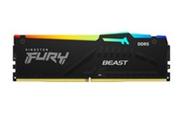 Kingston FURY Beast/DDR5/16GB/6000MHz/CL30/1x16GB/RGB/Black