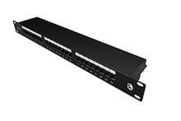 Solarix Patch panel Solarix 24 x RJ45 CAT5E STP 1U SX24-5E-STP-BK-N