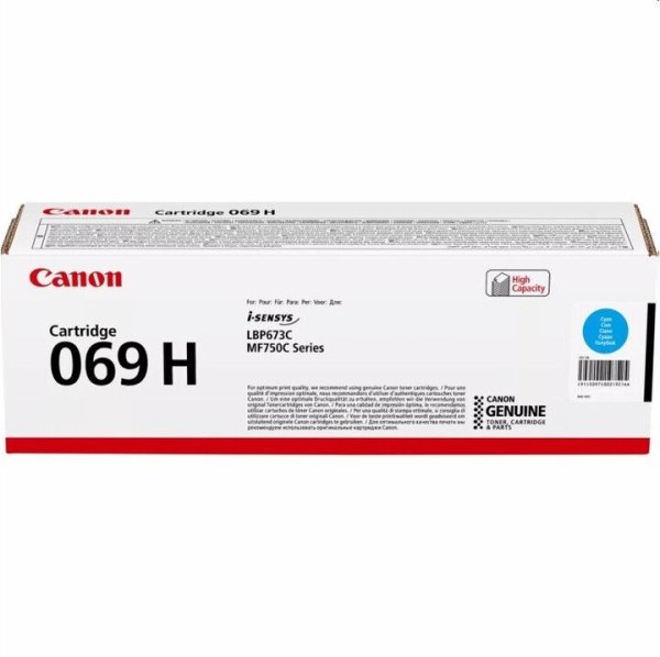 Toner CANON 069HC, 5097C002 azurový (5 500 stran)