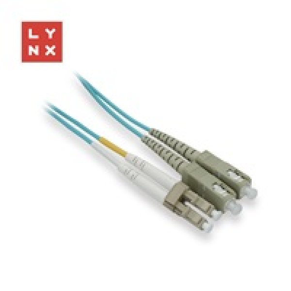 LYNX duplexní patch kabel MM, OM3, LC/SC, 50/125µm, 10m?v=1755380404