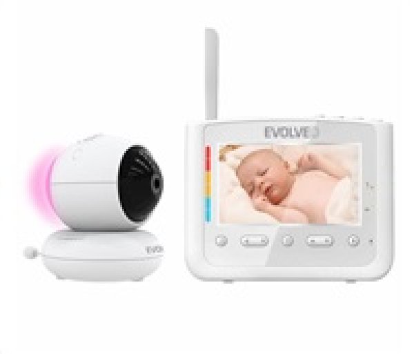 EVOLVEO NL4, dětská chůvička s nočním světlem a otočnou kamerou