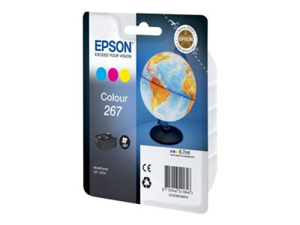 Náplň Epson 267, C13T26704020 CMY multipack blistr s RF alarmem?v=1746165602