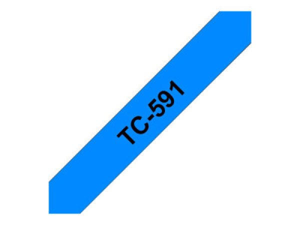 Brother TC591 - 9 mm x černá na modré - lamino páska - pro P-Touch PT-2000, PT-3000, PT-500, PT-5000, PT-8E