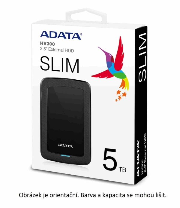 ADATA HV300/1TB/HDD/Externí/2.5''/Červená/3R