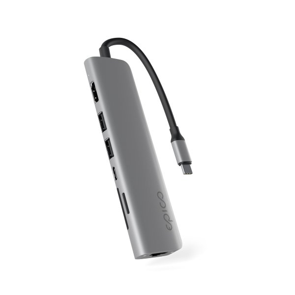 Epico 7v1 Multimedi Hub 8K s USB-C konekt. - šedá?v=1746165602