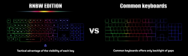 CONNECT IT BATTLE RNBW klávesnice pro hráče, CZ/US