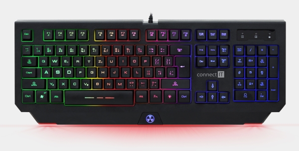 CONNECT IT BATTLE RNBW klávesnice pro hráče, CZ/US