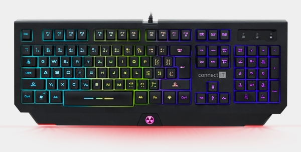 CONNECT IT BATTLE RNBW klávesnice pro hráče, CZ/US