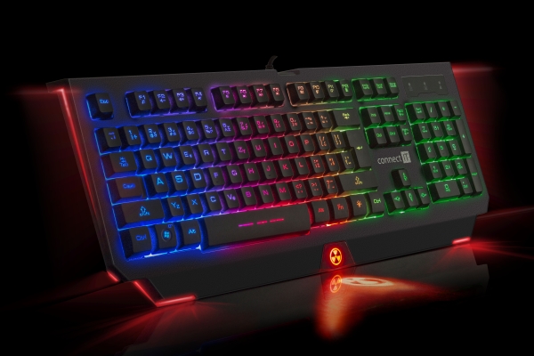 CONNECT IT BATTLE RNBW klávesnice pro hráče, CZ/US