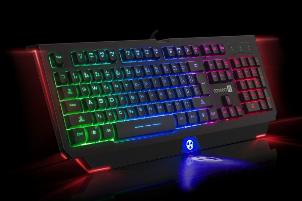 CONNECT IT BATTLE RNBW klávesnice pro hráče, CZ/US