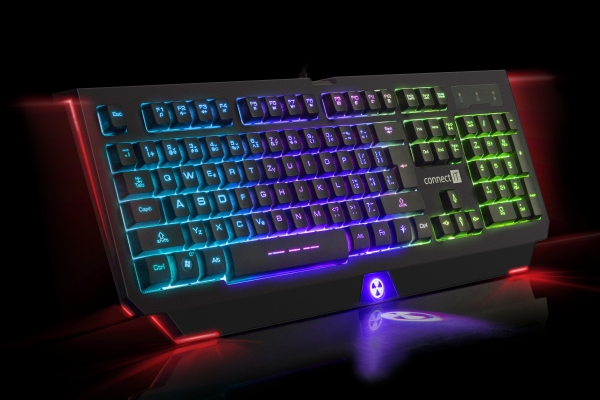 CONNECT IT BATTLE RNBW klávesnice pro hráče, CZ/US