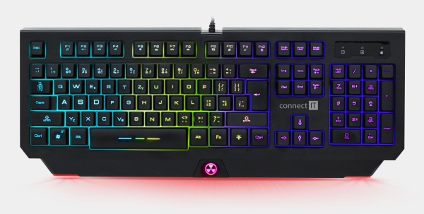 CONNECT IT BATTLE RNBW klávesnice pro hráče, CZ/US