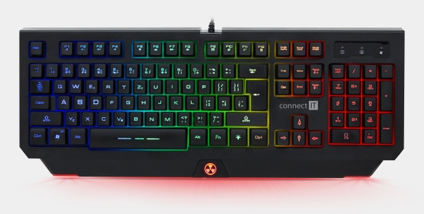 CONNECT IT BATTLE RNBW klávesnice pro hráče, CZ/US