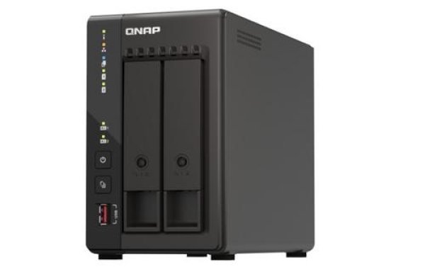 QNAP TS-253E-8G 2-bay desktop NAS, 4-core Intel, 8GB DDR4, 2xSATA, 2xM.2, 2x 2.5GbE, 2xHDMI, 4xUSB