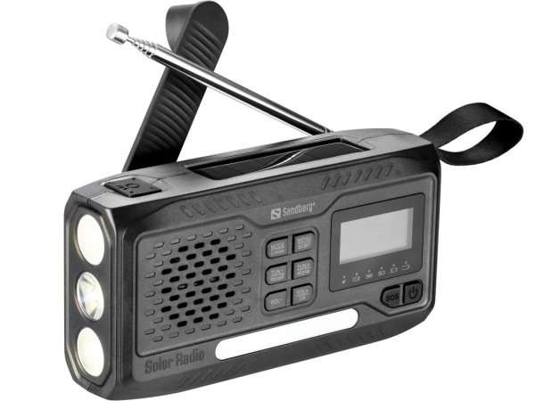 Sandberg Survivor All-in-1 DAB Radio 4500 mAh, multifunkční outdoorové rádio, černé?v=1755466814