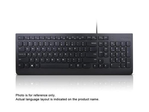 LENOVO klávesnice Essential/Drátové USB-A/CZ-SK layout/Černá