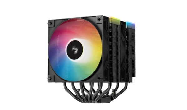 DEEPCOOL CPU Chladič AG620 BK ARGB V2, 2x120mm, LGA1851, AM5, černá