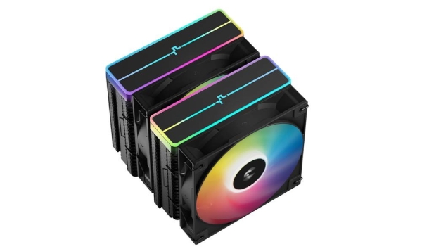 DEEPCOOL CPU Chladič AG620 BK ARGB V2, 2x120mm, LGA1851, AM5, černá