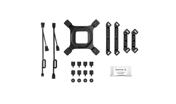 DEEPCOOL CPU Chladič AG620 BK ARGB V2, 2x120mm, LGA1851, AM5, černá