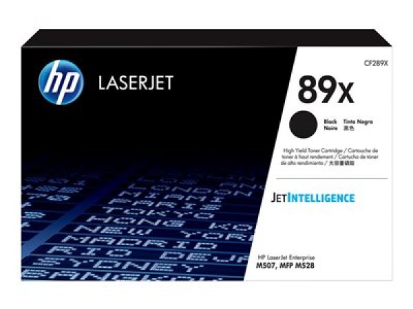 Toner HP CF289X, HP 89X černý (10 000 stran)