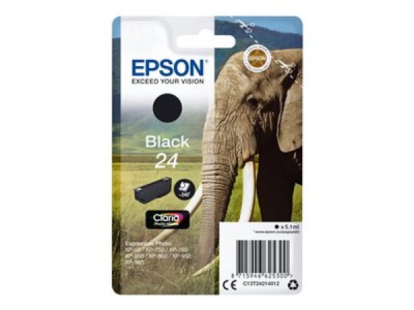 Náplň Epson 24, C13T24214012 černá