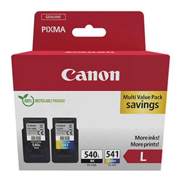 Canon CARTRIDGE PG-540L/CL-541XL SEC -fotopapír PIXMA MG, PIXMA MX, PIXMA TS 3550, 2250, 515, 4150, 4250, 475, 5151