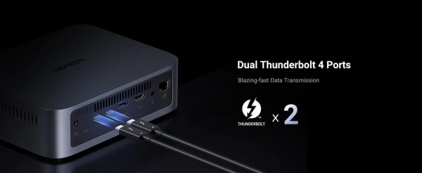 UGREEN NASync DXP480T Plus (10C/i5-1235U/4,4GHz/8GBRAM/4xM.2/1x10GbE/2xTB/1xUSB3.2/WiFi)