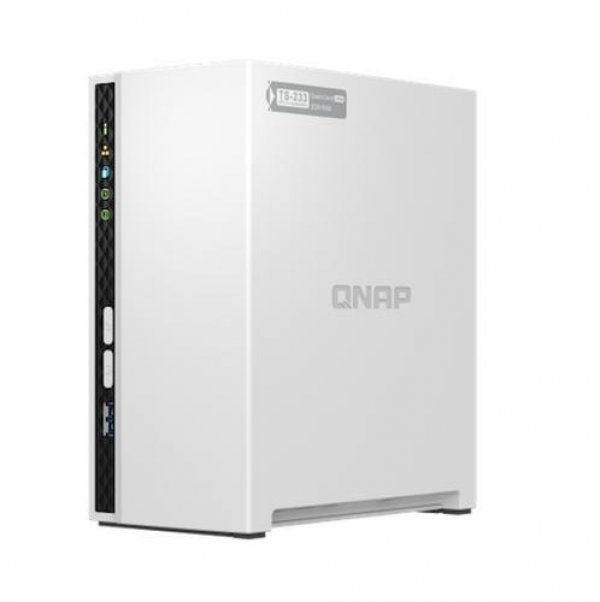 QNAP TS-233 (4C/ARM CORTEX-A55/2,0Ghz/2GBRAM/2xSATA/1xGbE/2xUSB2.0/1xUSB3.0)