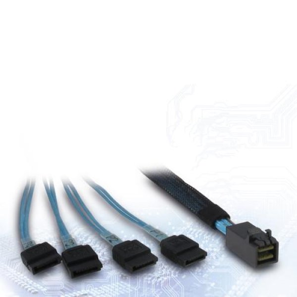 INTER-TECH kabel (SFF-8643) Mini-SAS HD na 4x SATA, 0,5m?v=1753992005