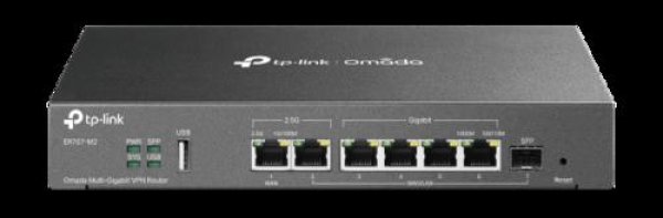 TP-Link ER707-M2 OMADA VPN router (1x2,5GbEWAN,1x2,5GbELAN,1xSFP WAN/LAN,4xGbELAN/WAN,1xUSB2.0)